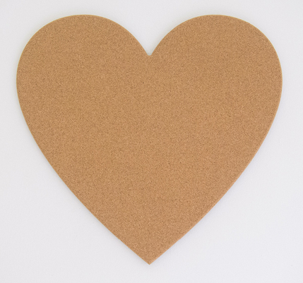 Tablica korkowa SERCE kształtowa 10mm