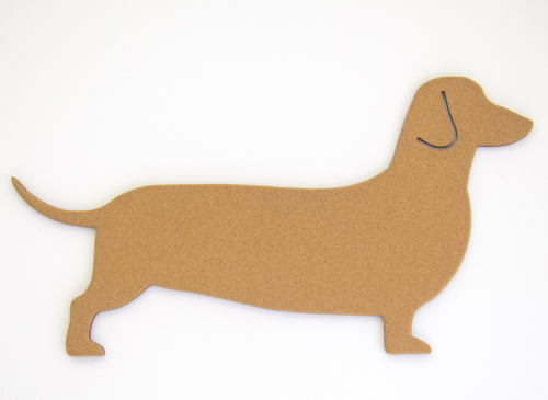 Tablica korkowa Jamnik kształtowa 10mm