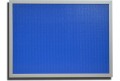 Niebieska perforowana tablica magnetyczna 60x90cm rama MDF srebrna