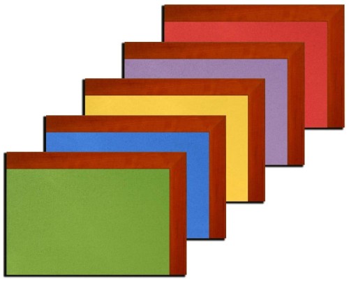 Tablica korkowa 70x200cm kolorowa w oprawie MDF Calvados