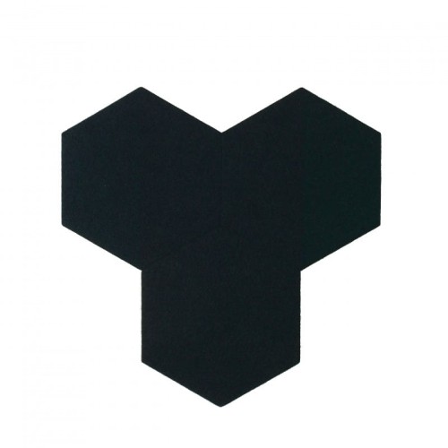 czarny heksagon korkowy filcowy decork felt line black F004.jpg