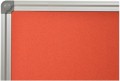 tablice korkowe różnokolorowe CZERWONE w ramce z anodowanego aluminium decoline 50x170cm