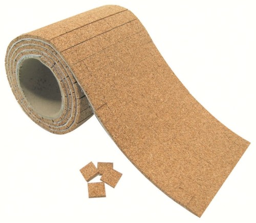 Przekładki korkowe 3x16x18mm na roli słaby klej