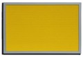 Żółta perforowana tablica magnetyczna 60x90cm rama MDF srebrna