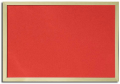 Tablica korkowa CZERWONA 120x200cm kolorowa w oprawie drewnianej