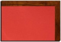 CZERWONA Tablica korkowa 110x200cm kolorowa w oprawie MDF Dąb Stuletni