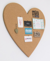 Tablica korkowa SERCE kształtowa 10mm