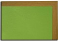 Tablica korkowa ZIELONA 50x130cm kolorowa w oprawie MDF Dąb Naturalny
