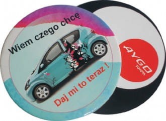 Podstawki reklamowe dwustronne 3x93x93mm offset full color - 400 szt.