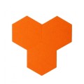 pomarańczowy hexagon z korka i filcu decork felt line orange F010.jpg