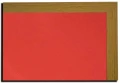 Tablica korkowa CZERWONA 40x50cm kolorowa w oprawie MDF Dąb Naturalny