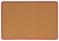 Tablica korkowa 100x200cm w ramie aluminiowej CZERWONEJ