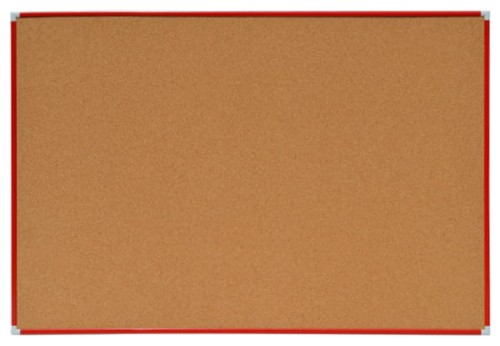 Tablica korkowa 40x50cm w ramie aluminiowej CZERWONEJ