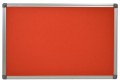 tablica korkowa kolorowa CZERWONA w oprawie aluminiowej decoline 50x150cm