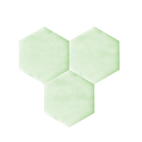 jasnozielony hexagon materiałowo korkowy decork textil line light green T0010.jpg