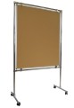 Korkowe ścianki parawanowe dwustronne 100x200cm (Parawan 3-elementowy)