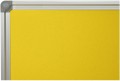 tablice korkowe różnokolorowe ŻÓŁTE w ramce z anodowanego aluminium decoline 50x140cm
