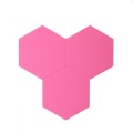 różowy hexagon filc i korek decork felt line pink F006.jpg