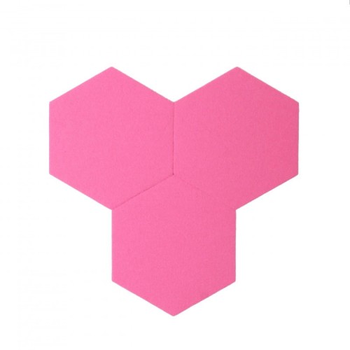 różowy hexagon filc i korek decork felt line pink F006.jpg